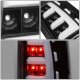 Chevy Silverado 3500 2001-2002 Black LED Tail Lights N5