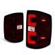 Chevy Silverado 3500HD 2015-2019 Tinted Tube LED Tail Lights N4