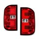 GMC Sierra 3500HD Dually 2015-2019 Tube LED Tail Lights N4