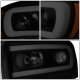 Dodge Ram 3500 2006-2009 Black Smoked Projector Headlights LED DRL Signals N1