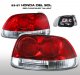 Honda Del Sol 1993-1997 Red and Clear Tail Lights