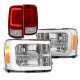 GMC Sierra Denali 2007-2013 Headlights DRL LED Tail Lights