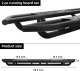 Chevy Silverado 3500HD Crew Cab 2007-2014 Black Nerf Bars