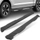Dodge Ram 3500 Crew Cab 2019-2024 Black Aluminum Nerf Bars 6 inch Stainless Strip