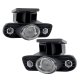 GMC Sierra 1500HD 2001-2002 Clear Projector Fog Lights with LED