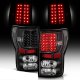 Toyota Tundra 2007-2013 Black and Clear LED Tail Lights