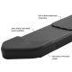 GMC Sierra 1500 Double 2019-2024 Black Running Boards 6 inch