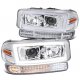 GMC Sierra 3500 2001-2007 Projector Headlights Dynamic Signals Bumper Lights