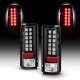GMC Safari 1985-2004 Black LED Tail Lights