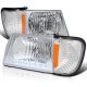 Ford Econoline Van 1992-2006 Chrome Headlights LED and Corner Lights