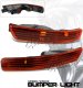 Acura Integra 1998-2001 Depo Amber Smoked Front Bumper Lights