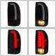 Toyota Tacoma 1995-2000 Black Smoked LED Tail Lights