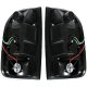 Toyota Tacoma 1995-2000 Black Smoked LED Tail Lights