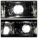 Audi A3 2006-2008 Black Projector Headlights with LED Daytime Running Lights