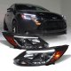 Ford Focus 2012-2014 Black Projector Headlights LED DRL