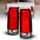 GMC Sierra 2500 1988-1998 LED Tail Lights Red and Clear