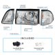 Ford Mustang 1987-1993 Headlights and Corner Lights Chrome