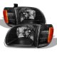 Toyota Tundra 2000-2004 Black Headlights Corner Lights