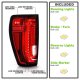 GMC Sierra 3500HD 2020-2023 Left Driver Side Full LED Tail Lights