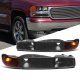 GMC Sierra 1500HD 2001-2006 Black Front Bumper Lights