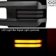 Toyota Tundra 2007-2013 Glossy Black Smoked Tube LED Lights Towing Mirrors Power Heated