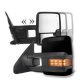 Toyota Tundra 2007-2013 Glossy Black Towing Mirrors LED Lights Power Heated