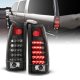 GMC Sierra 1988-1998 Black LED Tail Lights