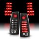 GMC Suburban 1992-1999 Black LED Tail Lights