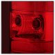 GMC Sierra 2500HD 2007-2014 Red and Clear Euro Tail Lights