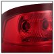 GMC Sierra 2500HD 2007-2014 Red and Clear Euro Tail Lights