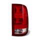 GMC Sierra 2500HD 2007-2014 Red and Clear Euro Tail Lights