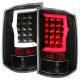 GMC Sierra 3500HD 2008-2014 Black LED Tail Lights