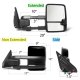 Dodge Ram 2500 2019-2022 Glossy Black Tow Mirrors Smoked Switchback LED DRL Sequential Signal