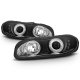 Chevy Camaro 1998-2002 Black Dual Halo Projector Headlights with LED