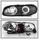 Chevy Camaro 1998-2002 Black Dual Halo Projector Headlights with LED