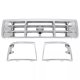 Ford F150 1992-1996 Chrome Grille Headlight Trim Set