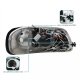 Ford F150 1997-2003 Black Smoked Halo Projector Headlights with LED Eyebrow