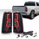 Chevy Silverado 1999-2002 Black LED Tail Lights Tube