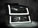 Chevy Avalanche 2003-2006 Chrome Tube DRL Headlights Bumper Lights