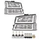 Chevy Silverado 1500HD 2003-2006 Tube DRL Headlights Bumper Light LED Bulbs Complete Kit