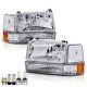 Ford F350 1992-1996 LED Headlight Bulbs Set Complete Kit