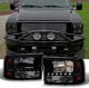 Ford Excursion 2000-2004 Black Smoked Headlights with LED