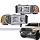 Dodge Ram 1994-2001 Chrome Tube DRL Headlights