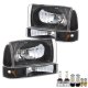 Ford Excursion 2000-2004 Black LED Headlight Bulbs Set Complete Kit