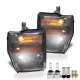 Ford F250 Super Duty 2008-2010 Smoked LED Headlight Bulbs Set Complete Kit