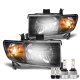 Honda Ridgeline 2006-2014 Black LED Headlight Bulbs Set Complete Kit