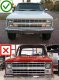 Chevy C10 Pickup 1981-1987 Blue Halo Tube Sealed Beam Headlight Conversion