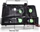 Ford Bronco 1992-1996 Black Headlights Set LED DRL