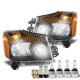 Nissan Titan 2004-2015 Black Headlights LED Bulbs Complete Kit