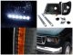 Ford E250 1992-2007 Black Headlights LED DRL and Corner Lights